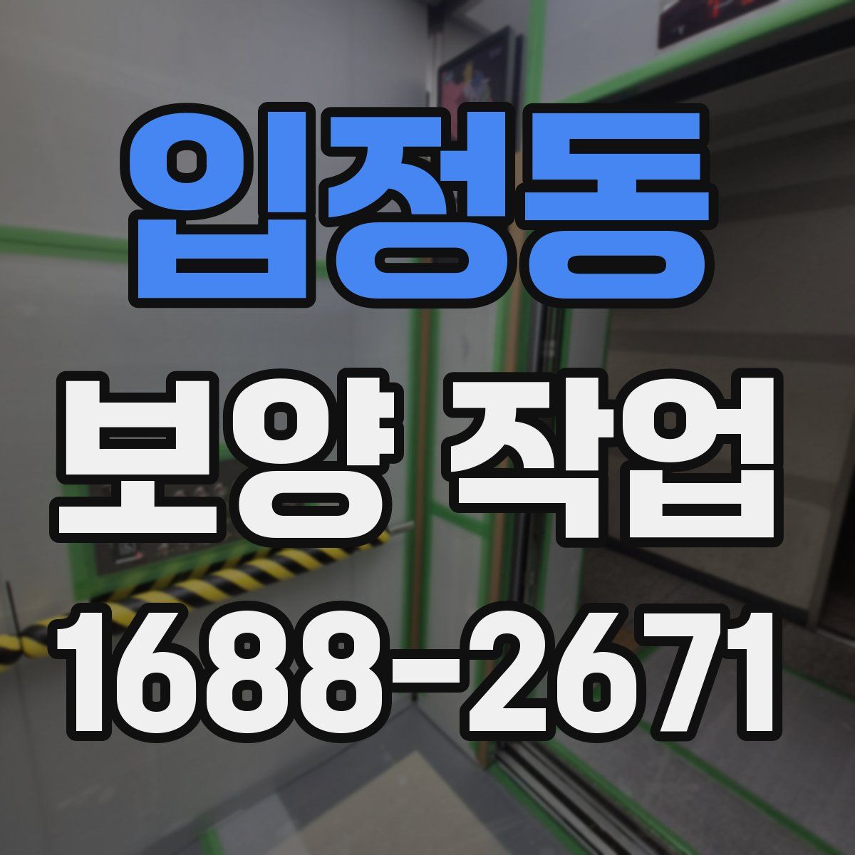 입정동 보양 작업