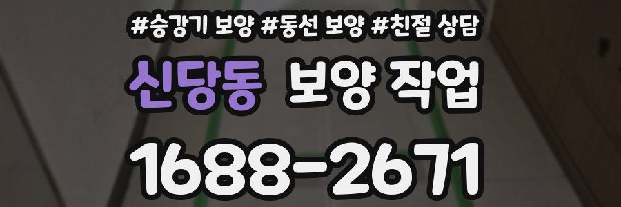신당동 보양 작업