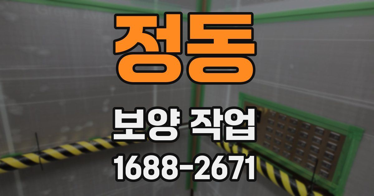 정동 보양 작업