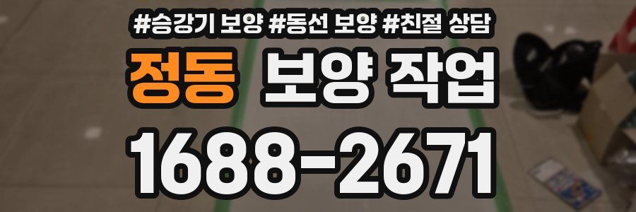 정동 보양 작업