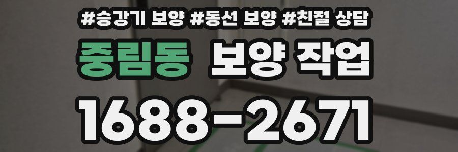 중림동 보양 작업