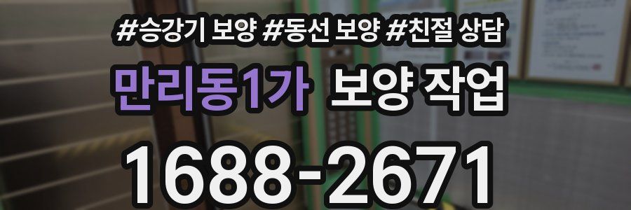 만리동1가 보양 작업
