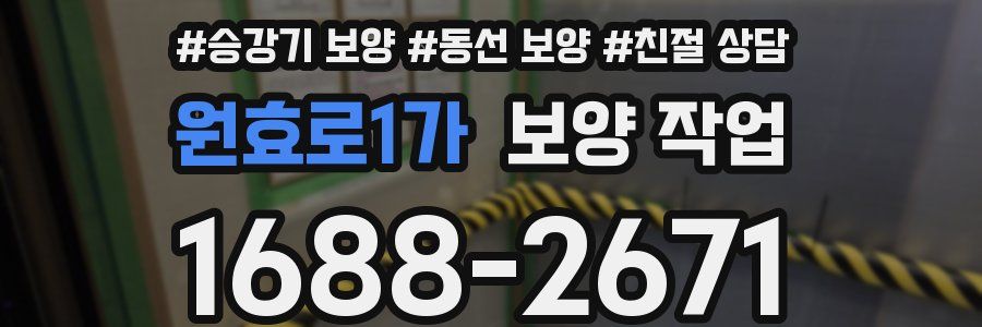 원효로1가 보양 작업
