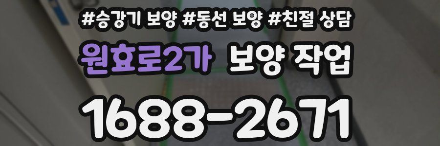 원효로2가 보양 작업