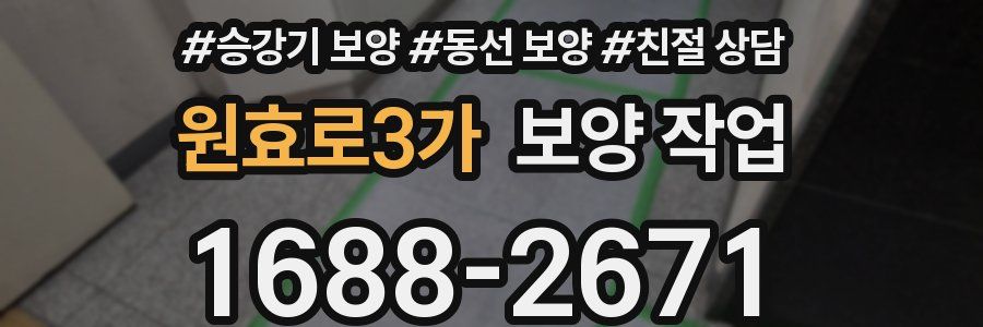 원효로3가 보양 작업