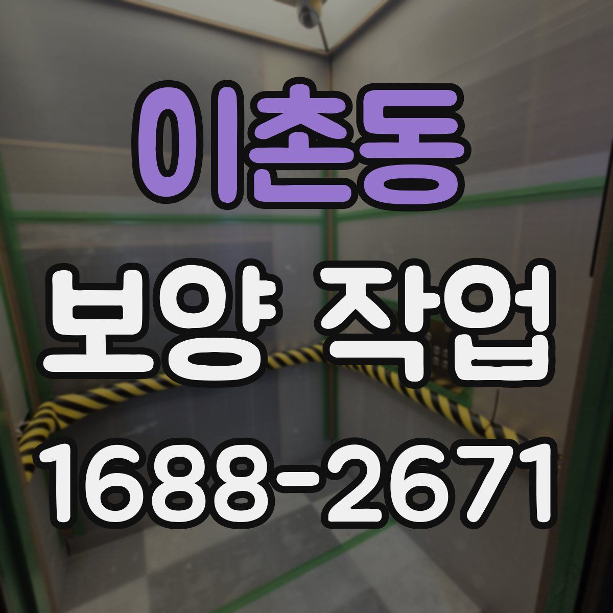 이촌동 보양 작업