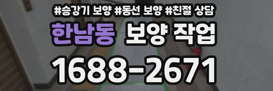 한남동 보양 작업