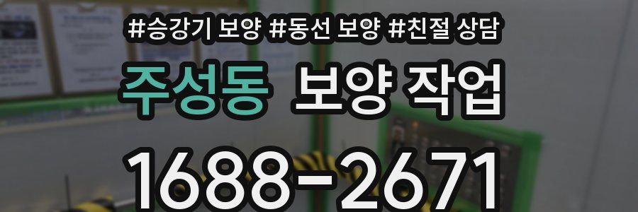 주성동 보양 작업