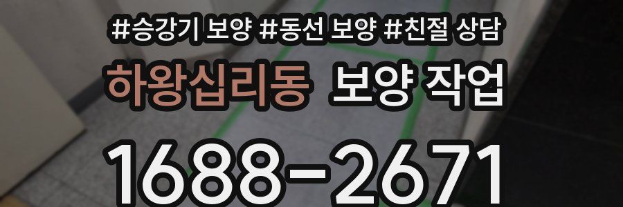 하왕십리동 보양 작업