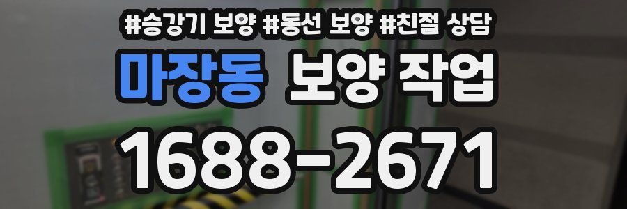 마장동 보양 작업