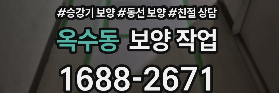옥수동 보양 작업