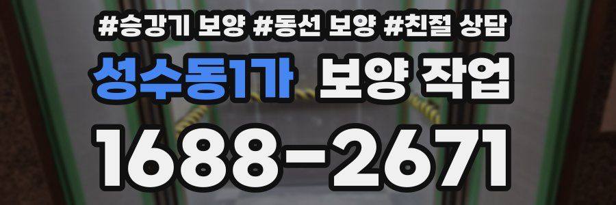 성수동1가 보양 작업