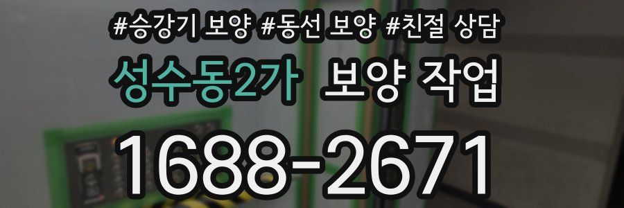 성수동2가 보양 작업