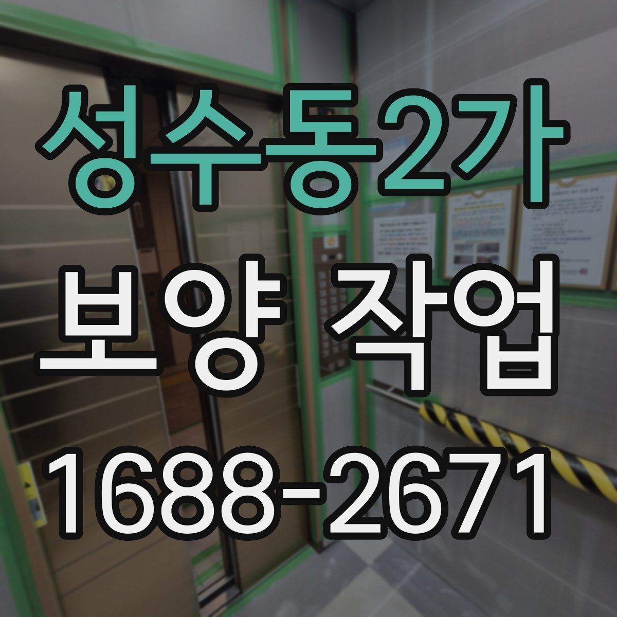 성수동2가 보양 작업