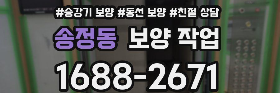 송정동 보양 작업