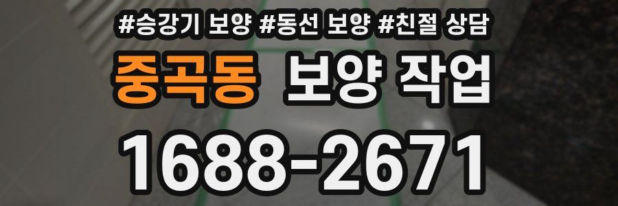 중곡동 보양 작업