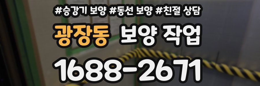 광장동 보양 작업