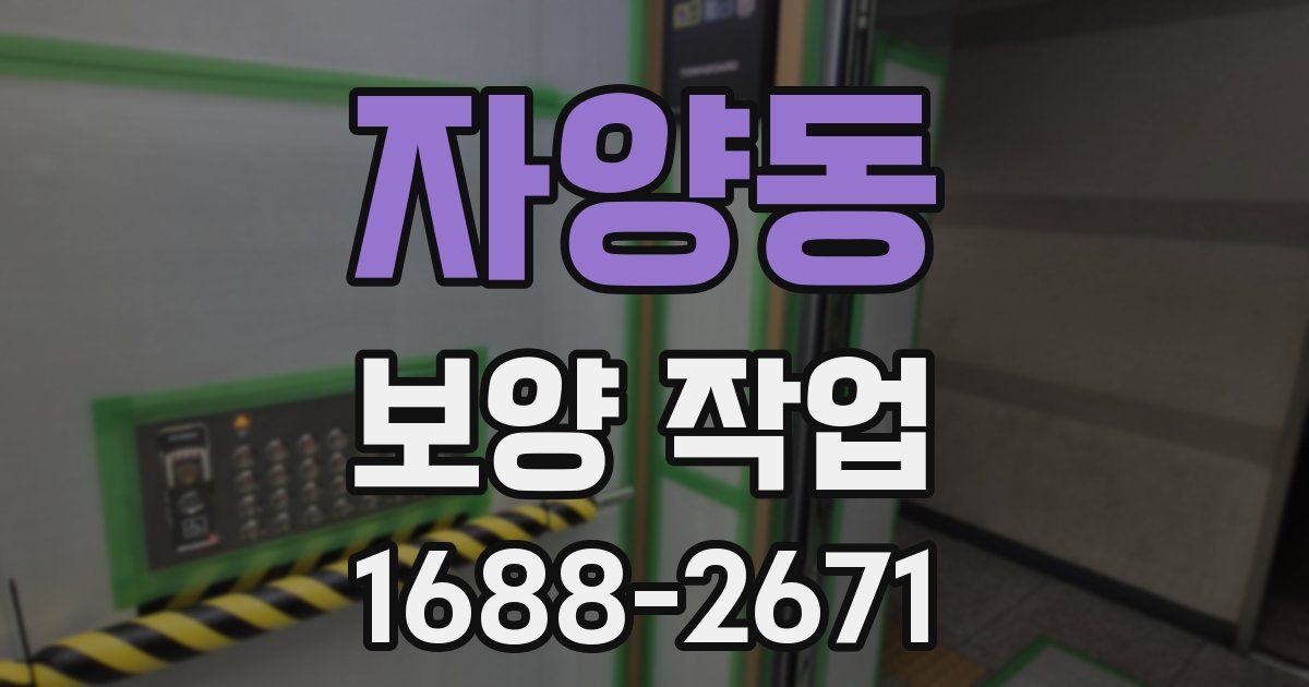 자양동 보양 작업