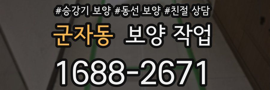 군자동 보양 작업