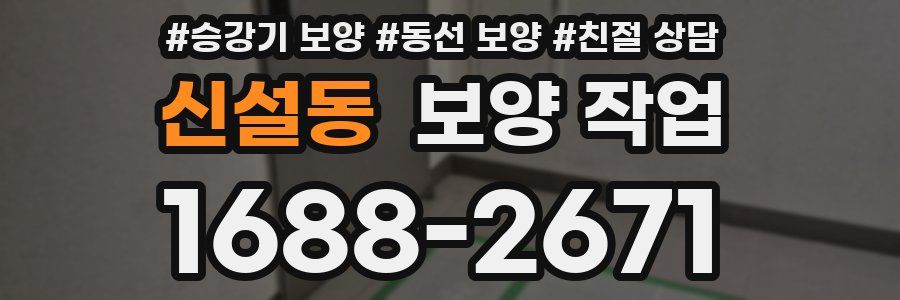 신설동 보양 작업