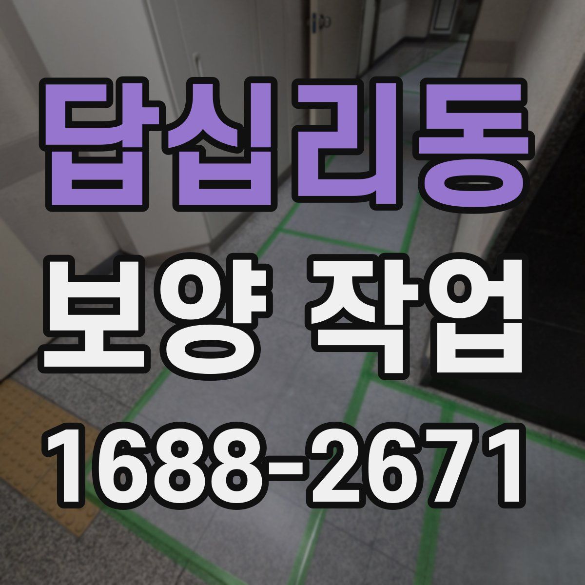 답십리동 보양 작업