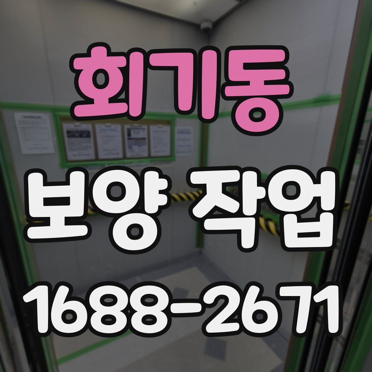 회기동 보양 작업