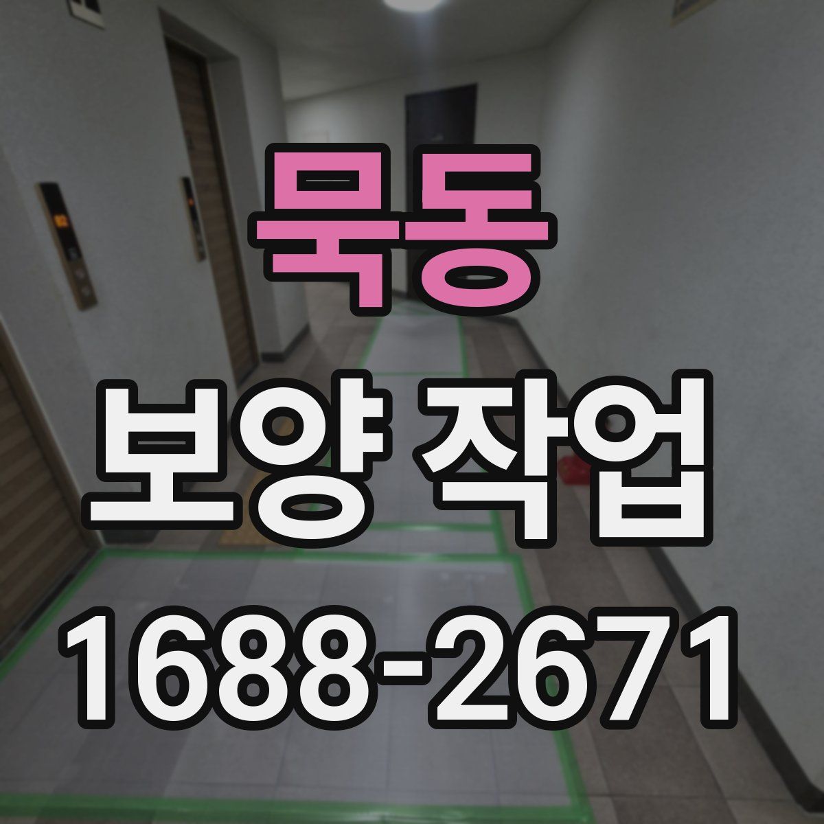 묵동 보양 작업