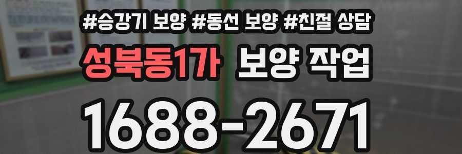 성북동1가 보양 작업