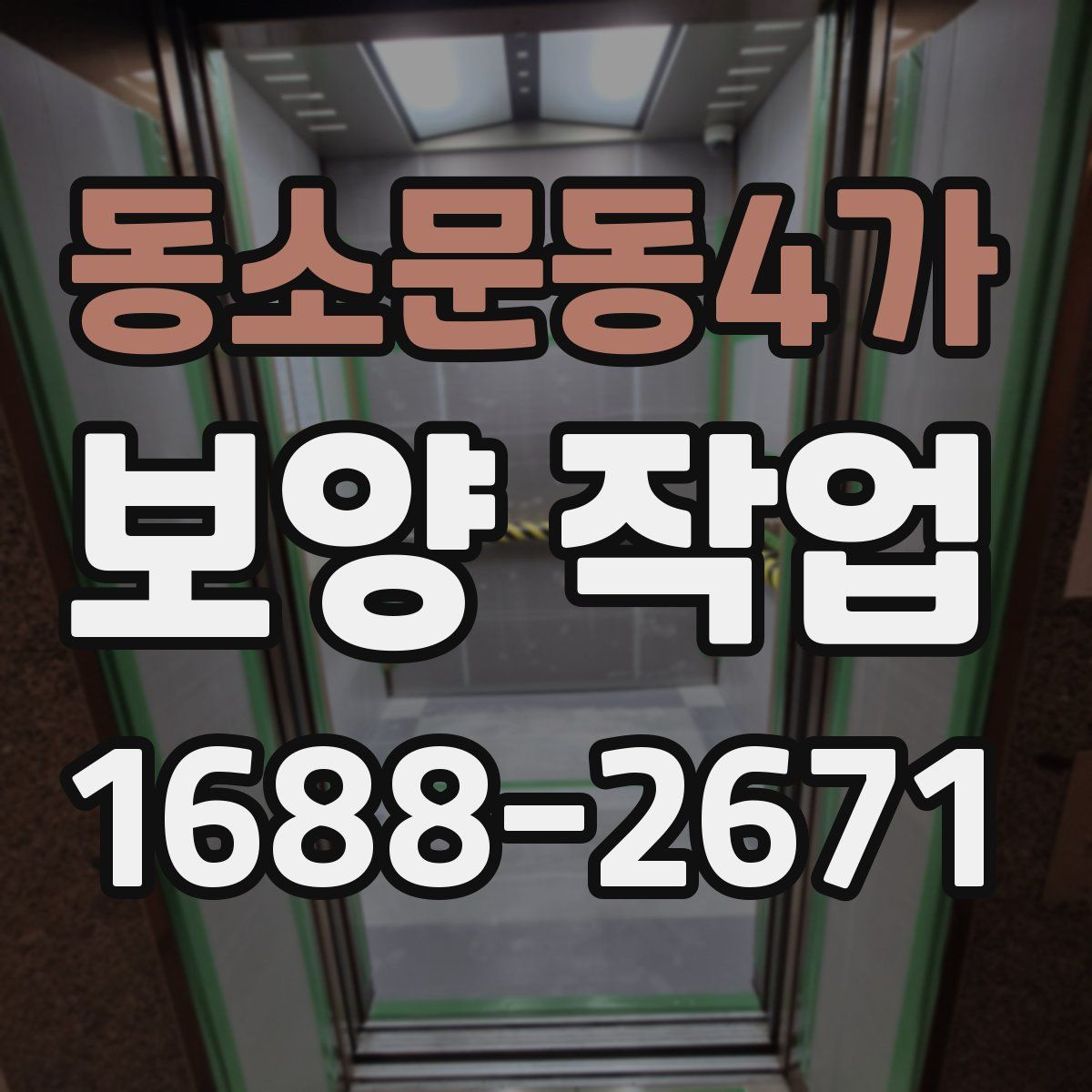 동소문동4가 보양 작업