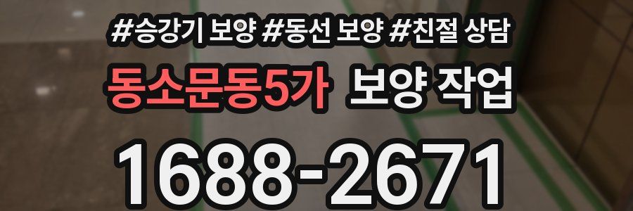동소문동5가 보양 작업