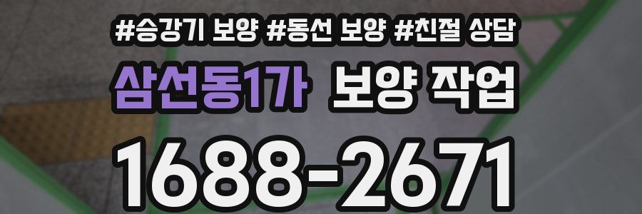 삼선동1가 보양 작업