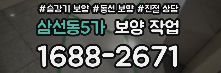 삼선동5가 보양 작업