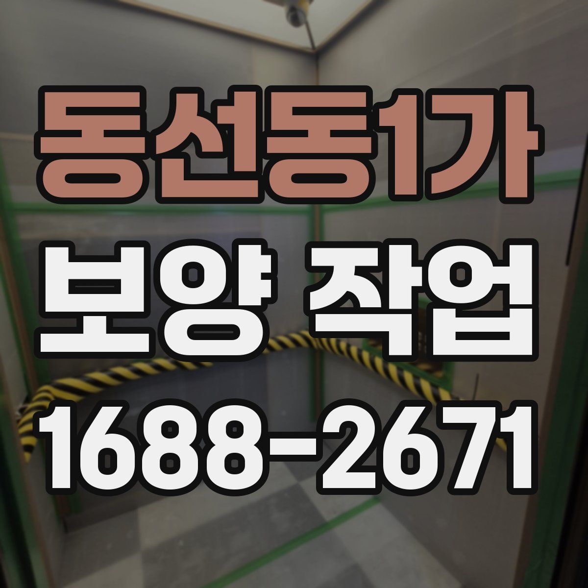 동선동1가 보양 작업
