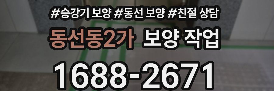 동선동2가 보양 작업