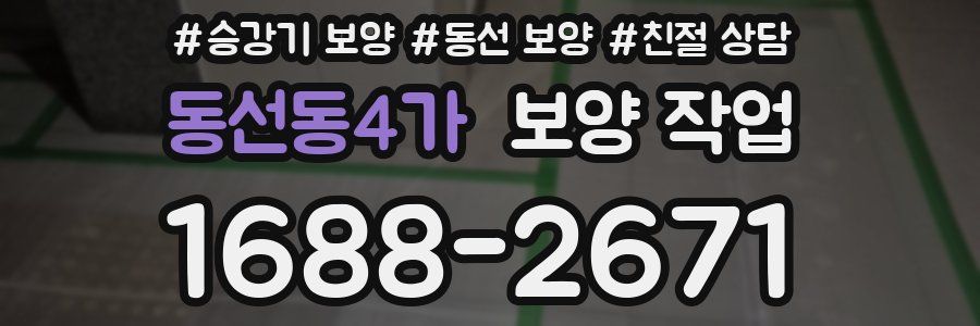 동선동4가 보양 작업