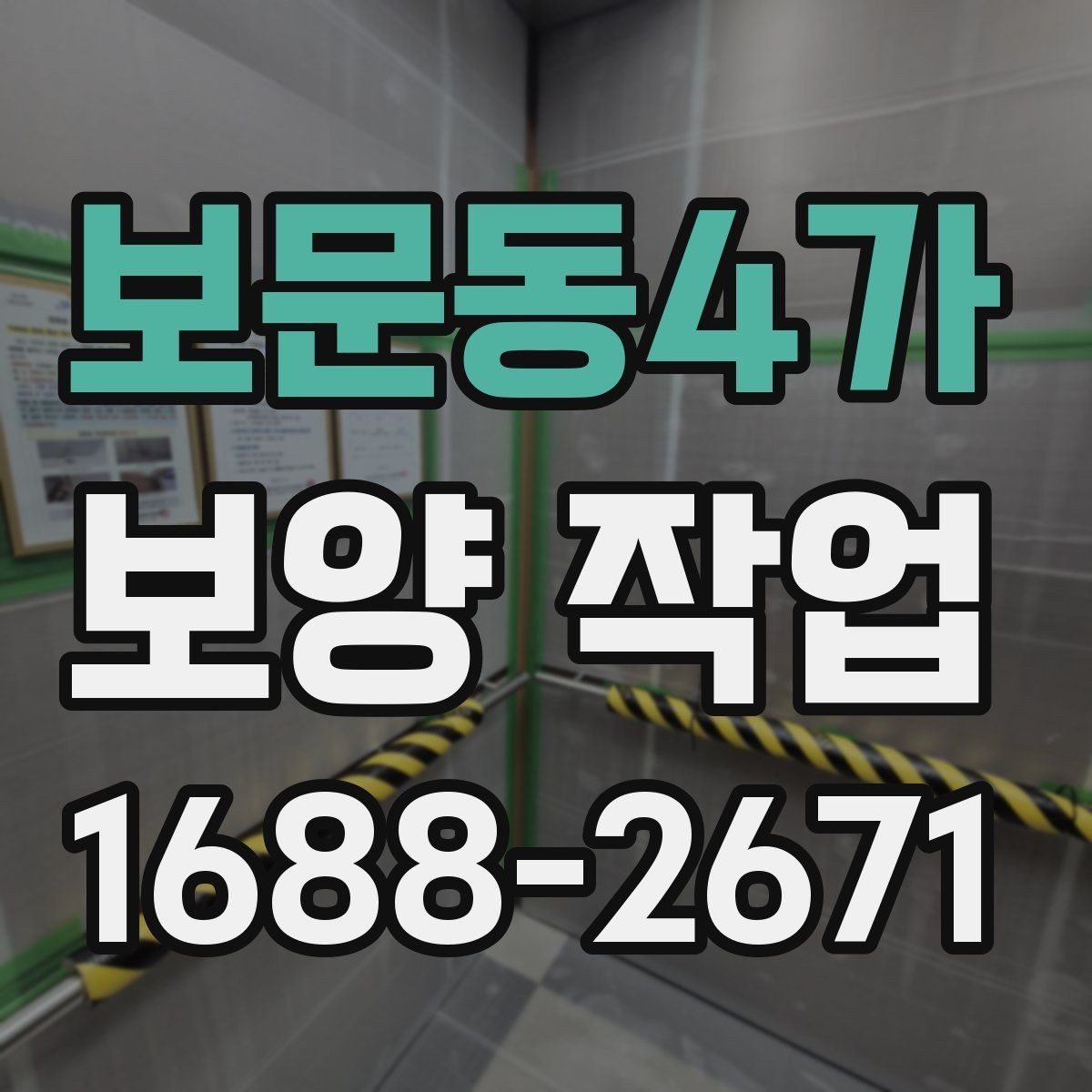 보문동4가 보양 작업 전후로 달라지는 관리 포인트