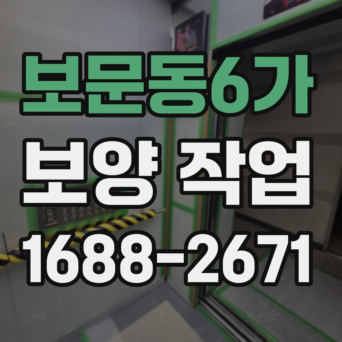 보문동6가 보양 작업 범위가 달라지는 이유