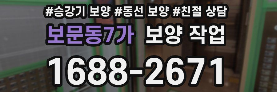 보문동7가 보양 작업