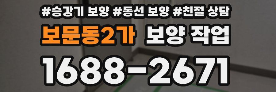 보문동2가 보양 작업