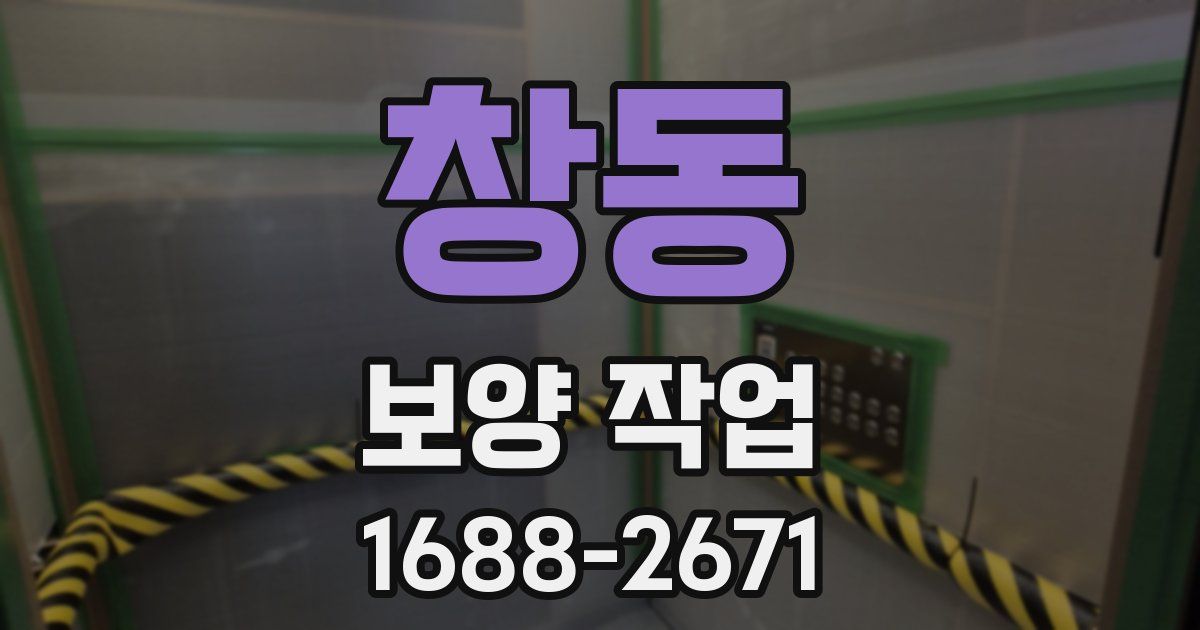 창동 보양 작업