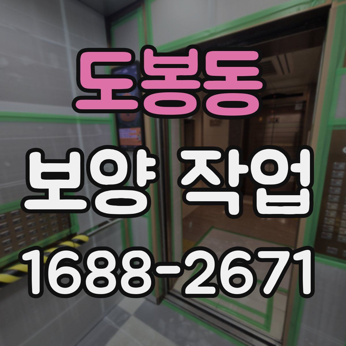 도봉동 보양 작업