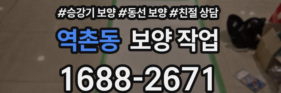 역촌동 보양 작업
