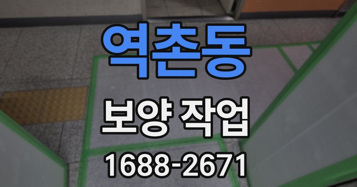 역촌동 보양 작업