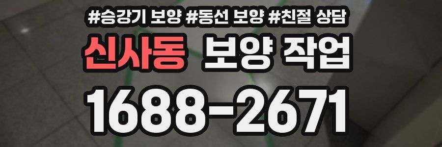 신사동 보양 작업