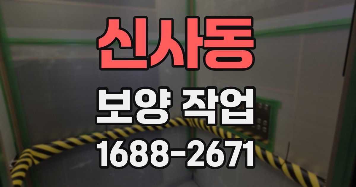 신사동 보양 작업