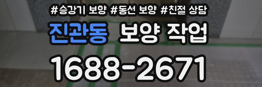 진관동 보양 작업