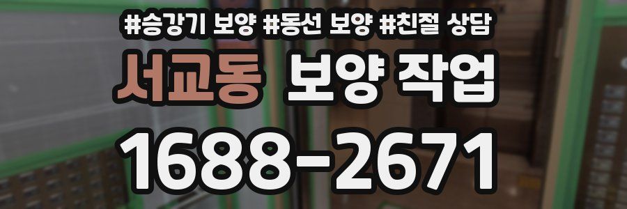 서교동 보양 작업