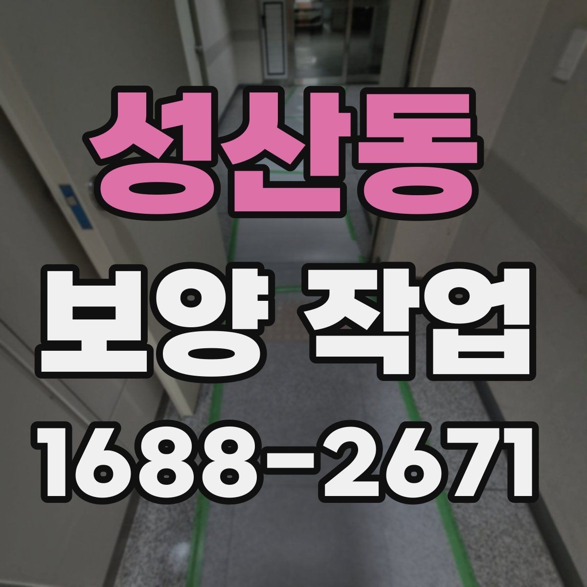 성산동 보양 작업 전후 비교로 보는 변화