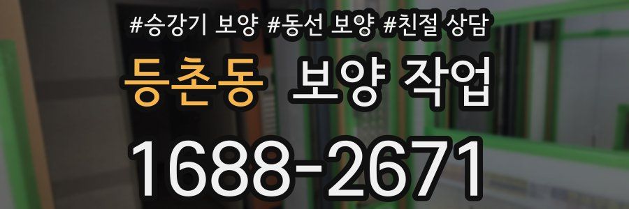 등촌동 보양 작업