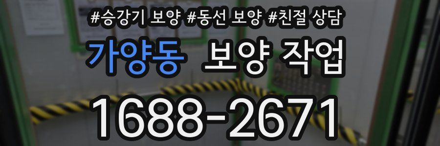 가양동 보양 작업
